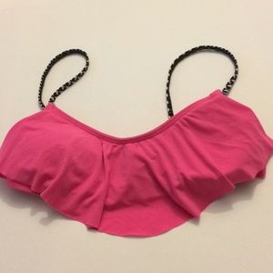 Pink bikini top